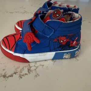 Spider-Man Kids High-Top Sneakers - Blue and Red